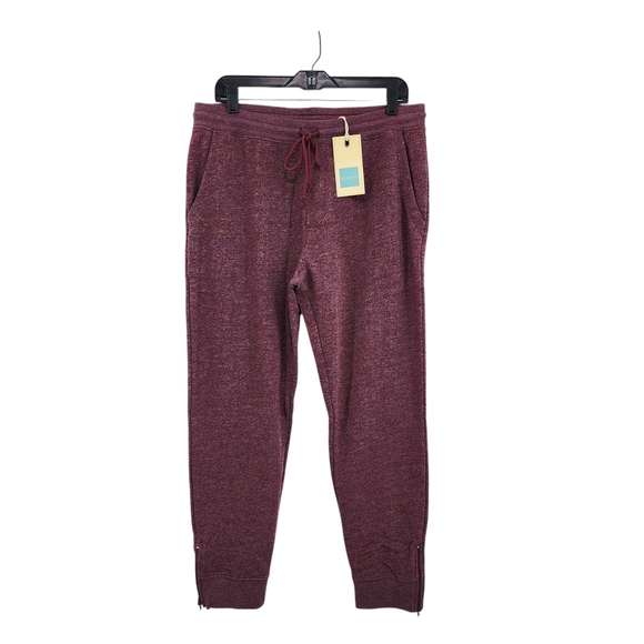 Jason Scott Men's McBride Burgundy Jogger Pants - Picture 1 of 7